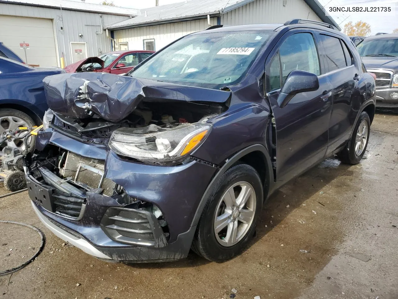 2018 Chevrolet Trax 1Lt VIN: 3GNCJLSB2JL221735 Lot: 77185294