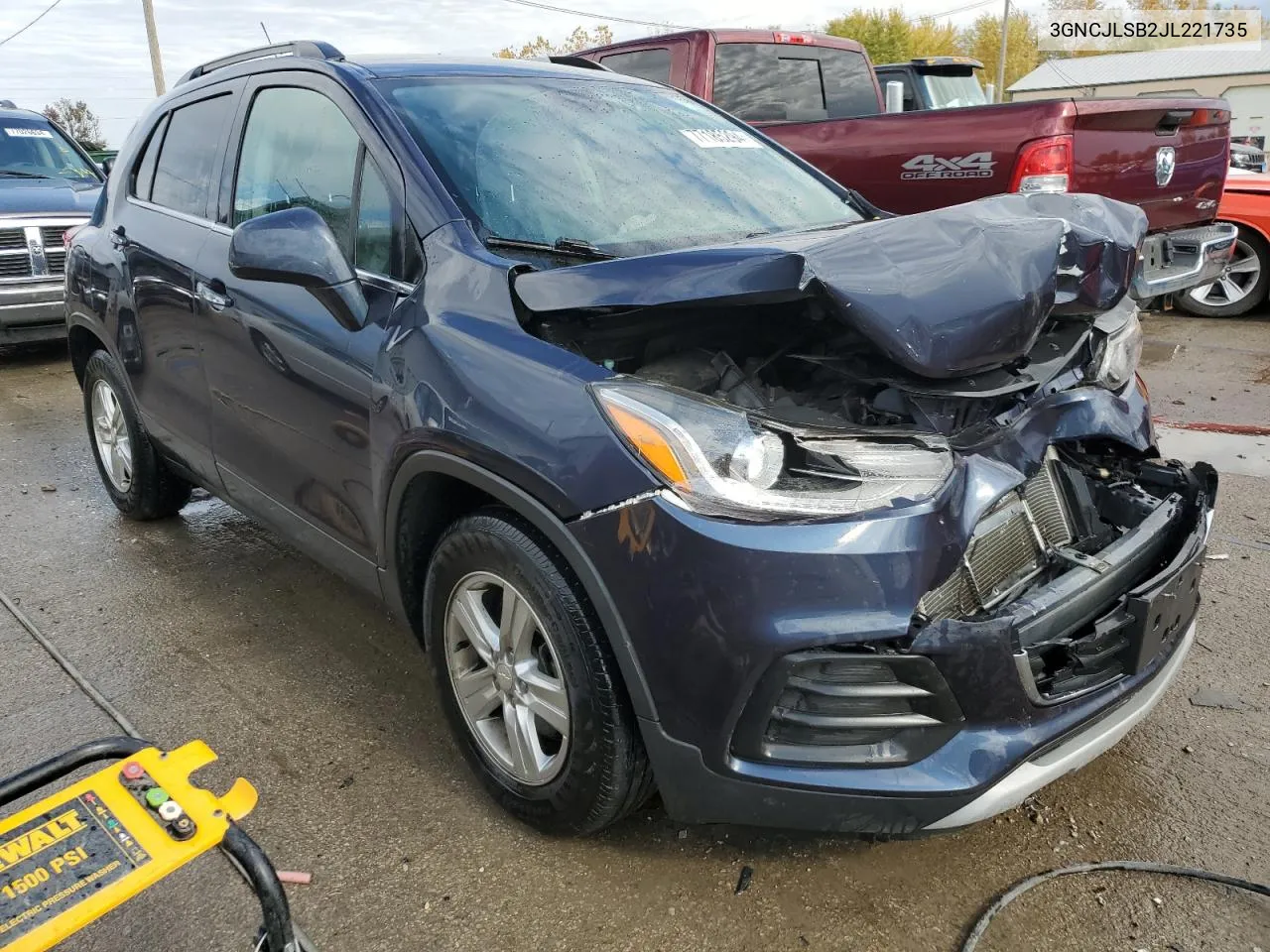 2018 Chevrolet Trax 1Lt VIN: 3GNCJLSB2JL221735 Lot: 77185294