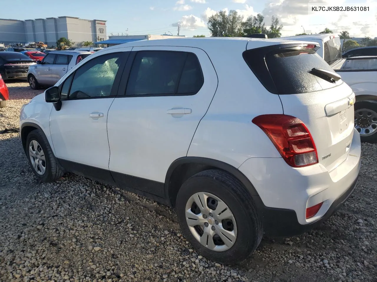 2018 Chevrolet Trax Ls VIN: KL7CJKSB2JB631081 Lot: 77194624