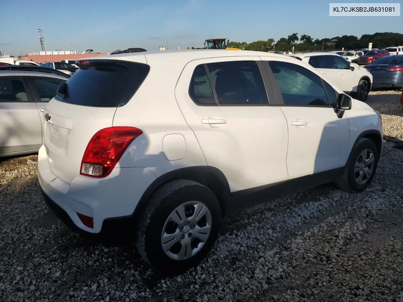 2018 Chevrolet Trax Ls VIN: KL7CJKSB2JB631081 Lot: 77194624