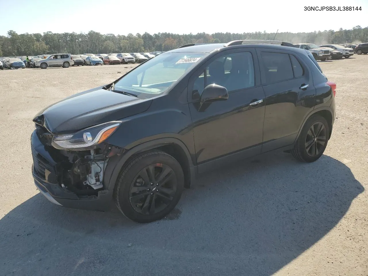 2018 Chevrolet Trax 1Lt VIN: 3GNCJPSB3JL388144 Lot: 77346834