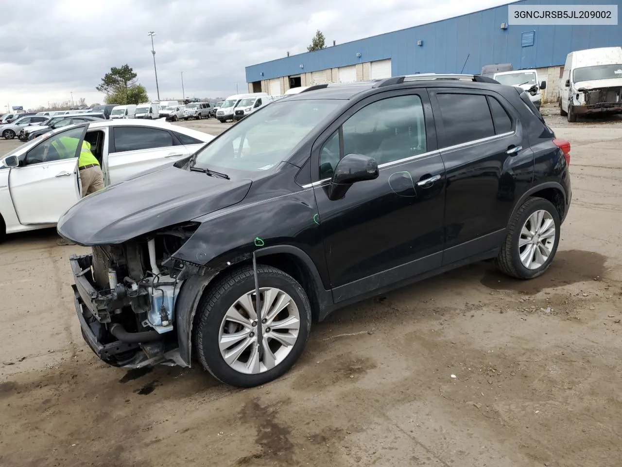 2018 Chevrolet Trax Premier VIN: 3GNCJRSB5JL209002 Lot: 77844154