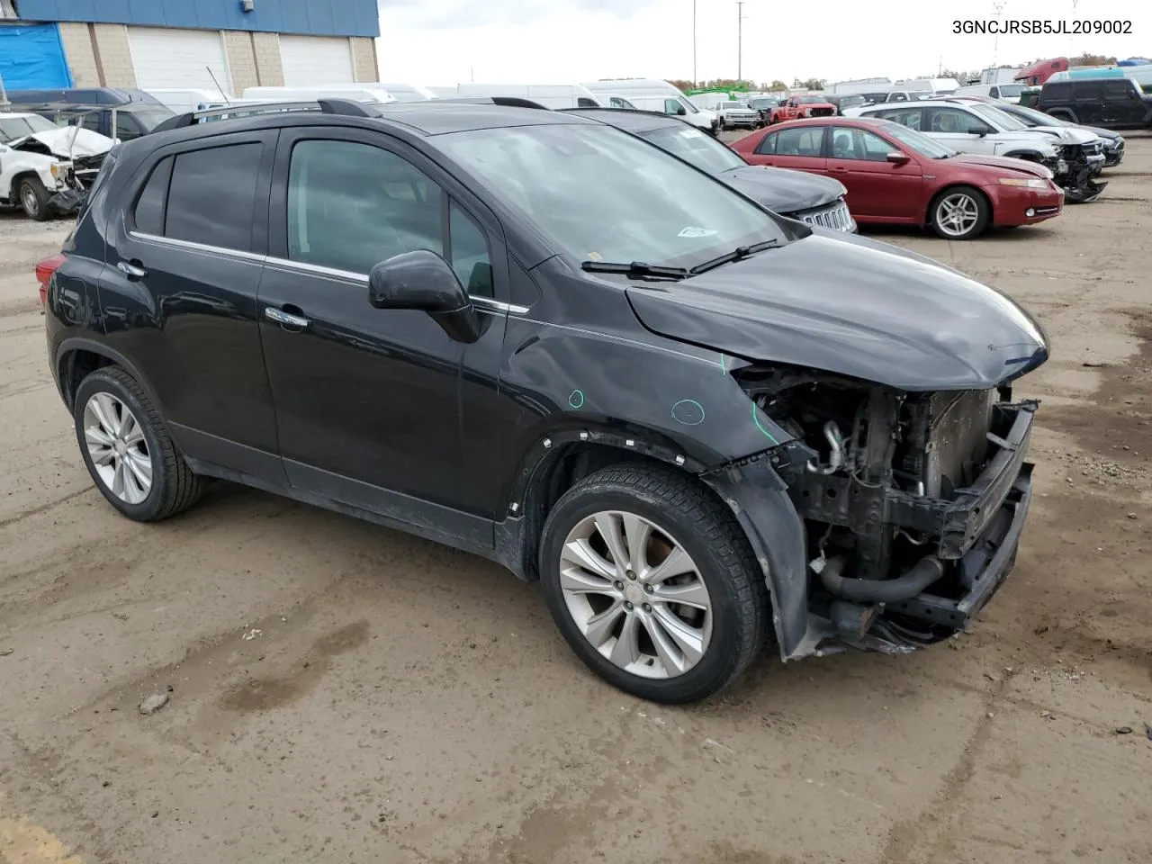 2018 Chevrolet Trax Premier VIN: 3GNCJRSB5JL209002 Lot: 77844154