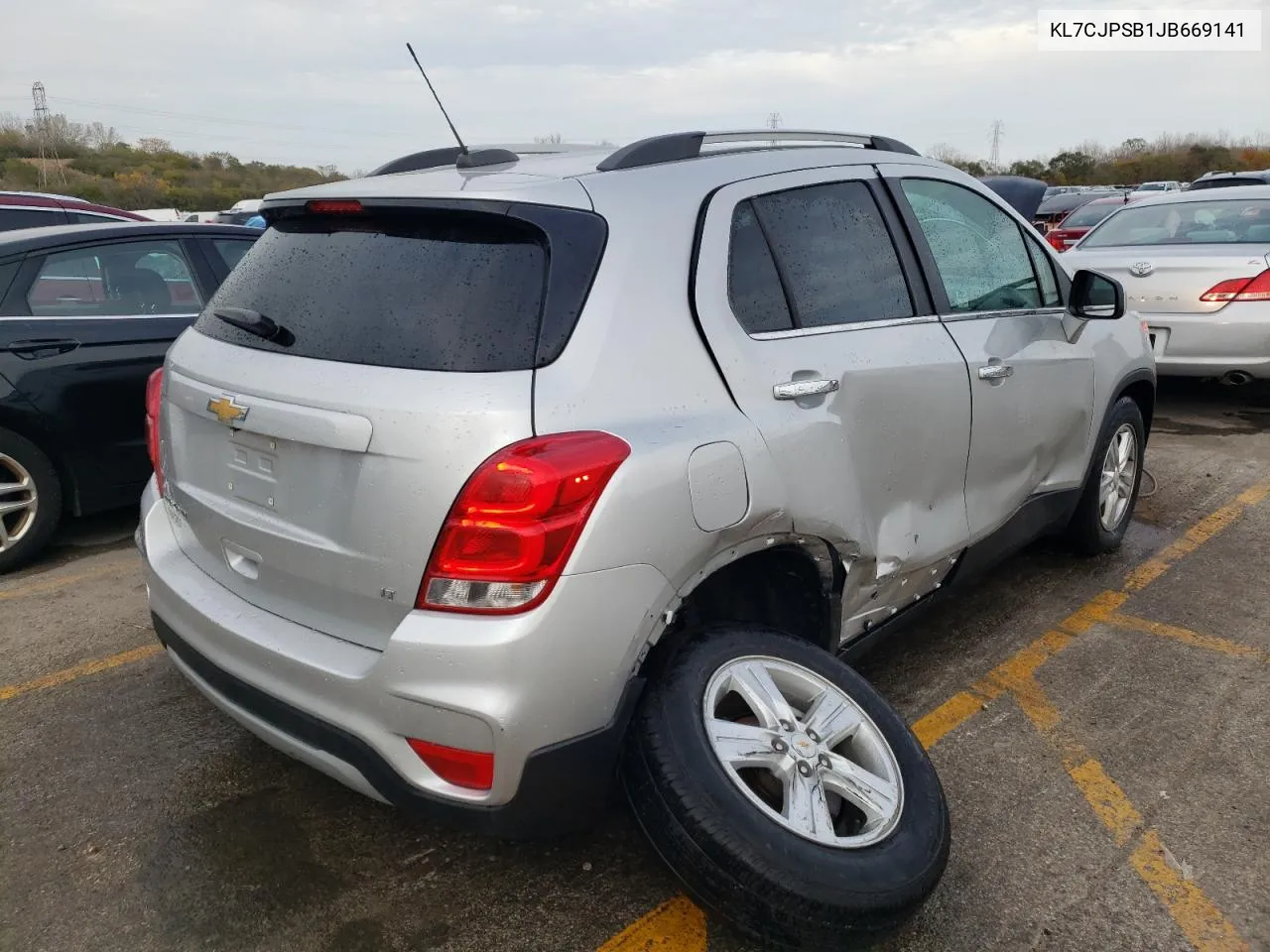 2018 Chevrolet Trax 1Lt VIN: KL7CJPSB1JB669141 Lot: 78021964