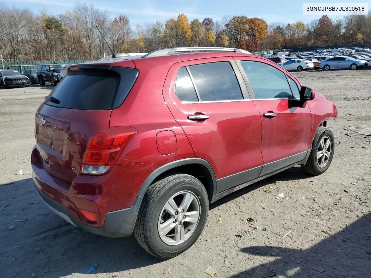 2018 Chevrolet Trax 1Lt VIN: 3GNCJPSB7JL300518 Lot: 78300694