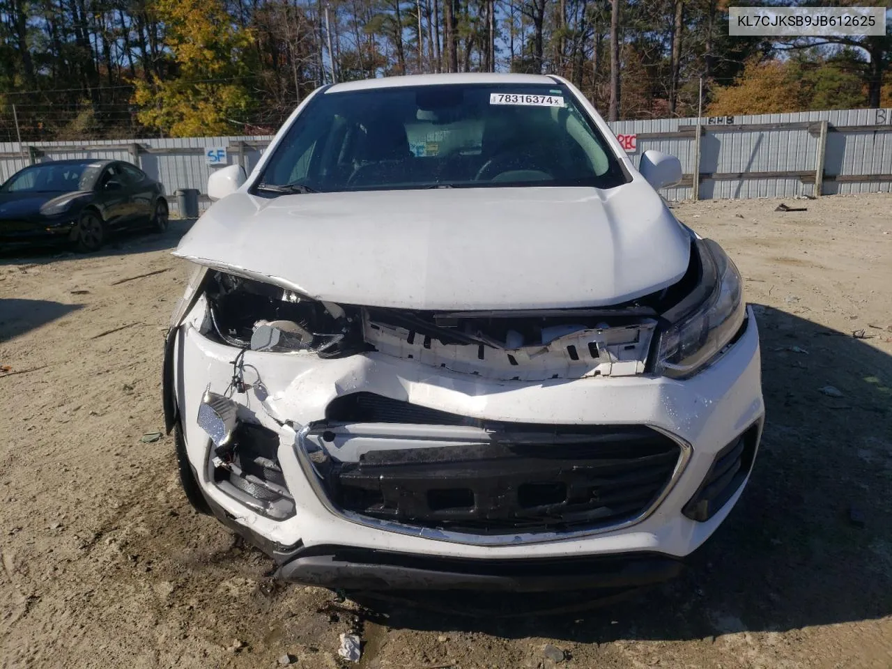 2018 Chevrolet Trax Ls VIN: KL7CJKSB9JB612625 Lot: 78316374