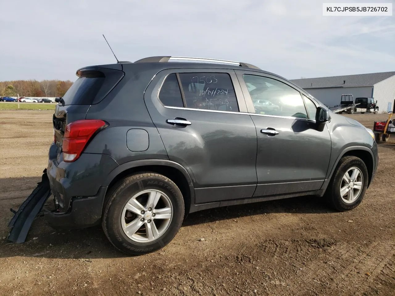 2018 Chevrolet Trax 1Lt VIN: KL7CJPSB5JB726702 Lot: 78502124