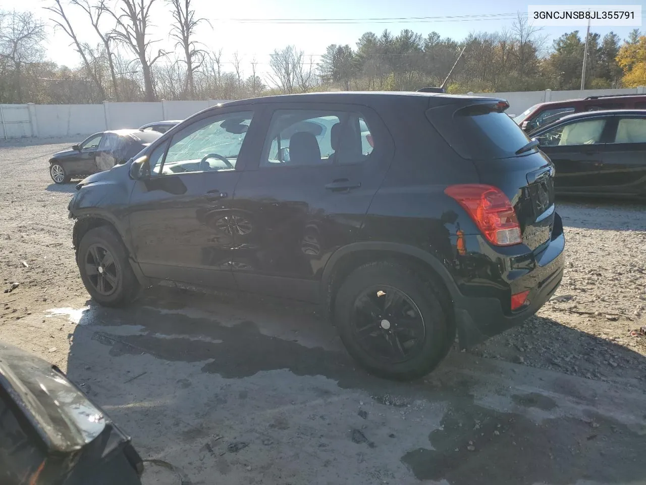 2018 Chevrolet Trax Ls VIN: 3GNCJNSB8JL355791 Lot: 78654884