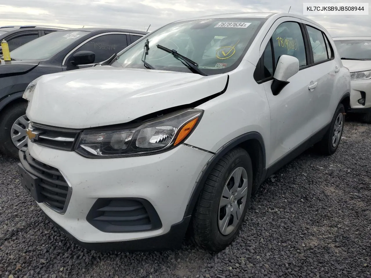 2018 Chevrolet Trax Ls VIN: KL7CJKSB9JB508944 Lot: 78787634