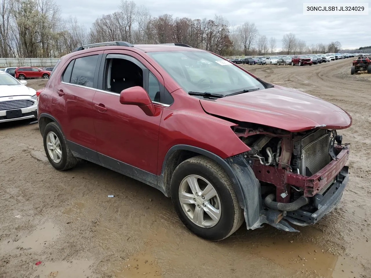 2018 Chevrolet Trax 1Lt VIN: 3GNCJLSB1JL324029 Lot: 78938014