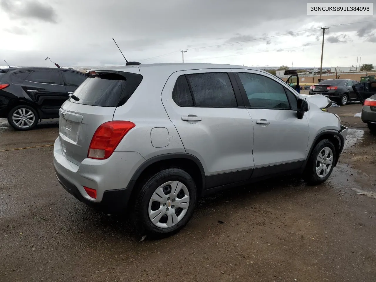 2018 Chevrolet Trax Ls VIN: 3GNCJKSB9JL384098 Lot: 79517654