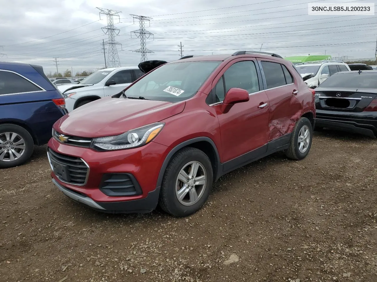 2018 Chevrolet Trax 1Lt VIN: 3GNCJLSB5JL200233 Lot: 79531874