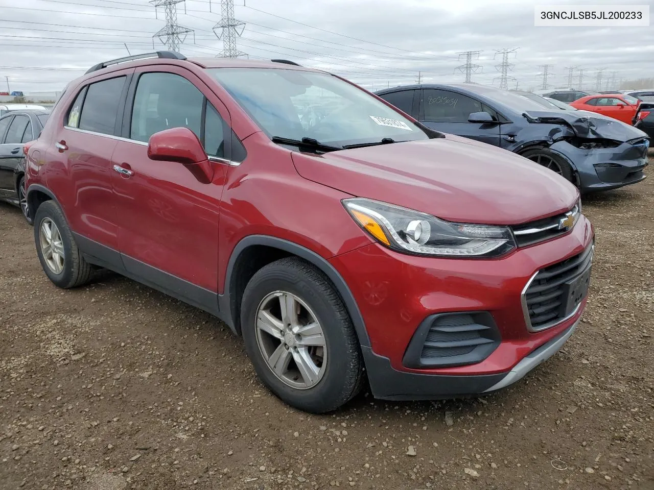 2018 Chevrolet Trax 1Lt VIN: 3GNCJLSB5JL200233 Lot: 79531874