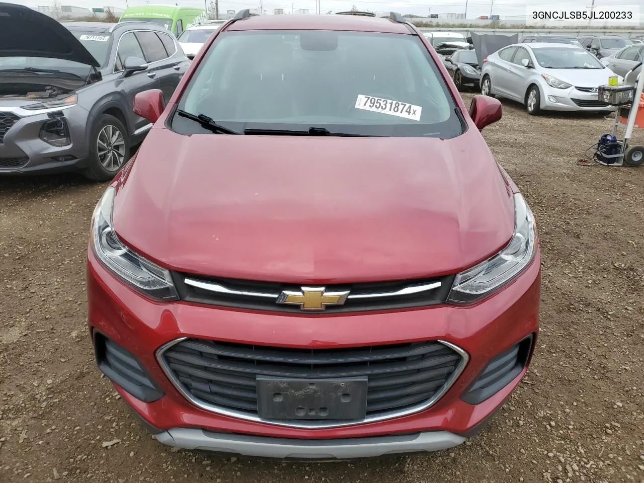 2018 Chevrolet Trax 1Lt VIN: 3GNCJLSB5JL200233 Lot: 79531874