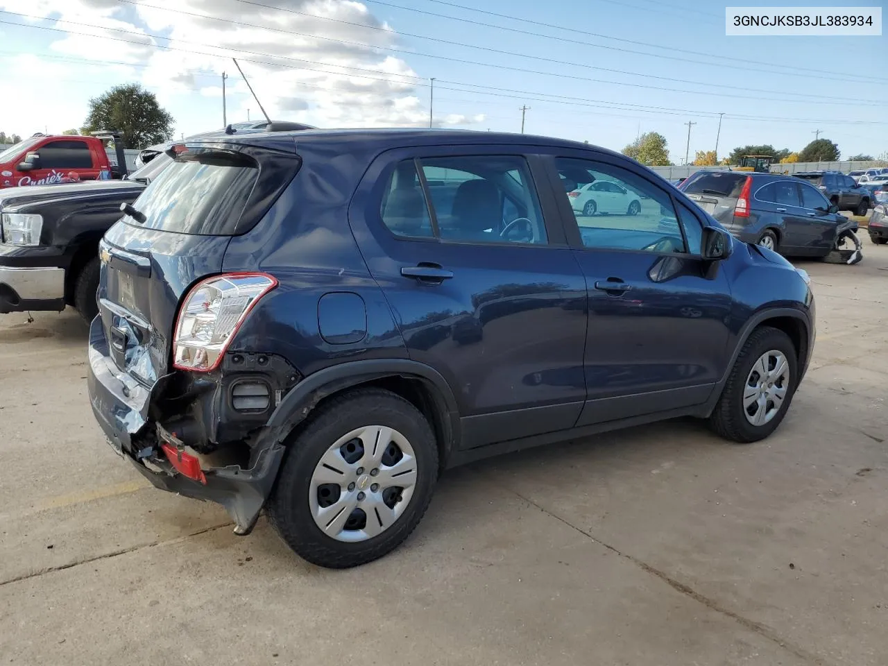 2018 Chevrolet Trax Ls VIN: 3GNCJKSB3JL383934 Lot: 79670614