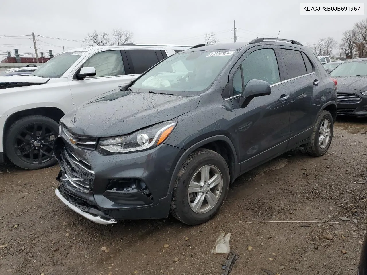 2018 Chevrolet Trax 1Lt VIN: KL7CJPSB0JB591967 Lot: 79692104