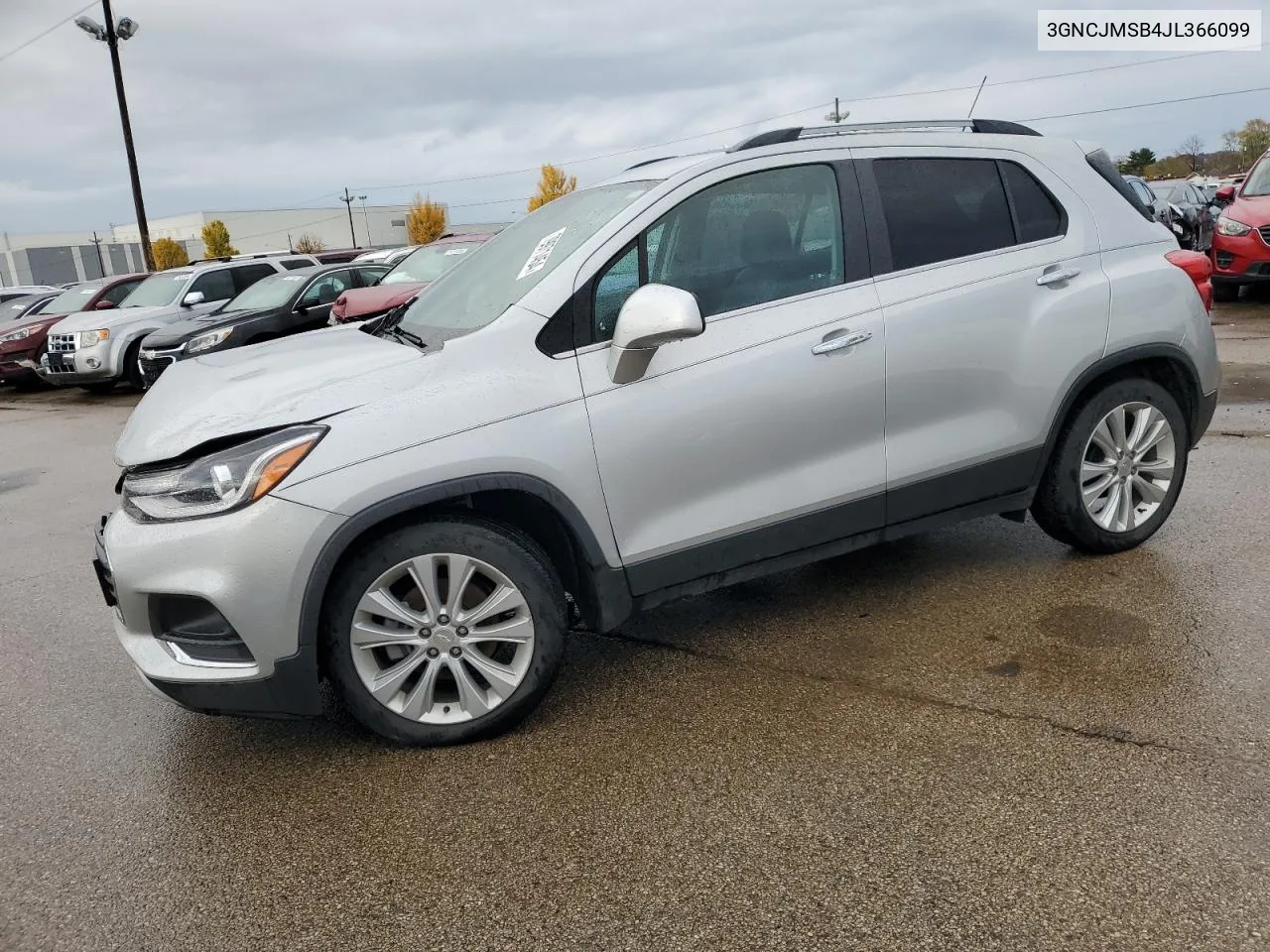 2018 Chevrolet Trax Premier VIN: 3GNCJMSB4JL366099 Lot: 79971454