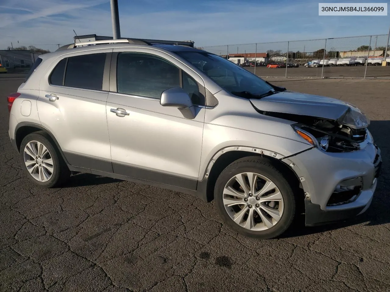 2018 Chevrolet Trax Premier VIN: 3GNCJMSB4JL366099 Lot: 79971454