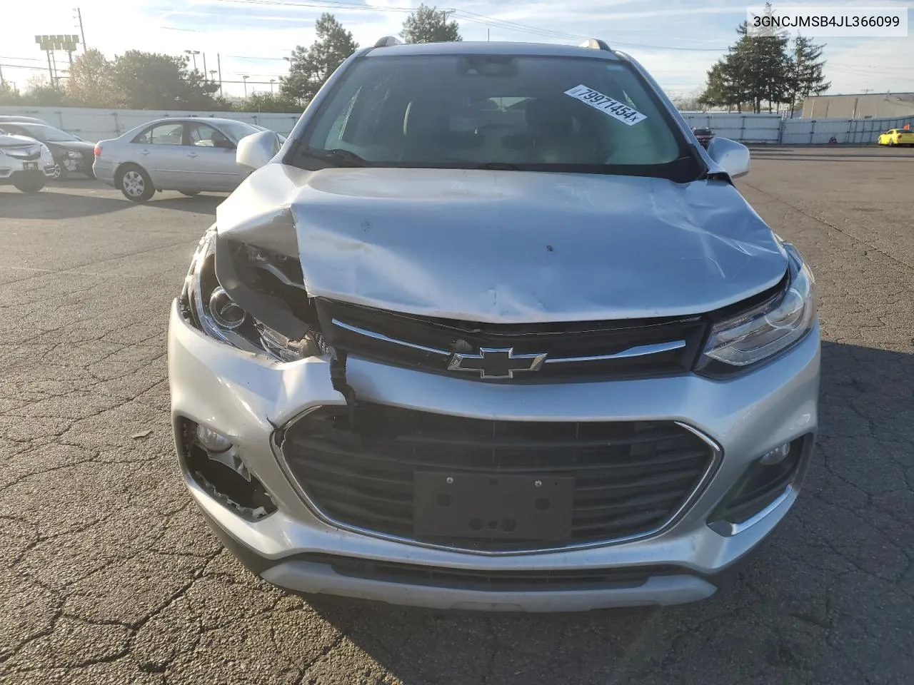 2018 Chevrolet Trax Premier VIN: 3GNCJMSB4JL366099 Lot: 79971454