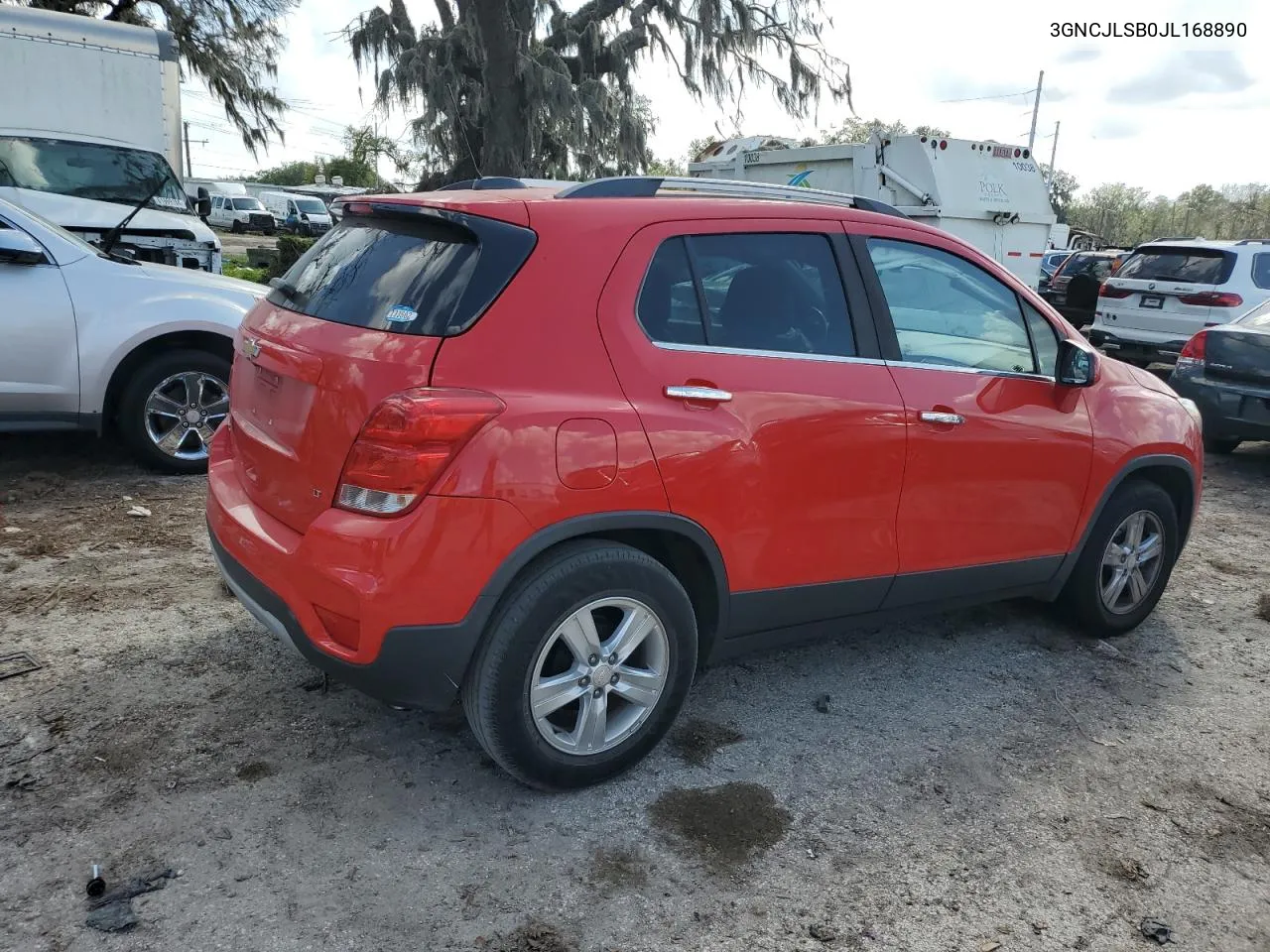 2018 Chevrolet Trax 1Lt VIN: 3GNCJLSB0JL168890 Lot: 80078614