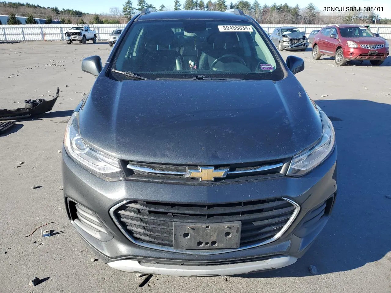 2018 Chevrolet Trax 1Lt VIN: 3GNCJLSB3JL385401 Lot: 80455034