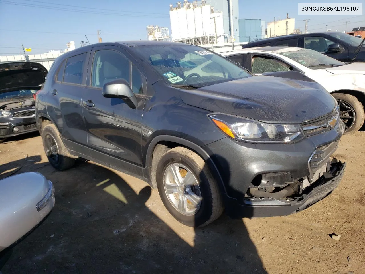 2019 Chevrolet Trax Ls VIN: 3GNCJKSB5KL198107 Lot: 43046954