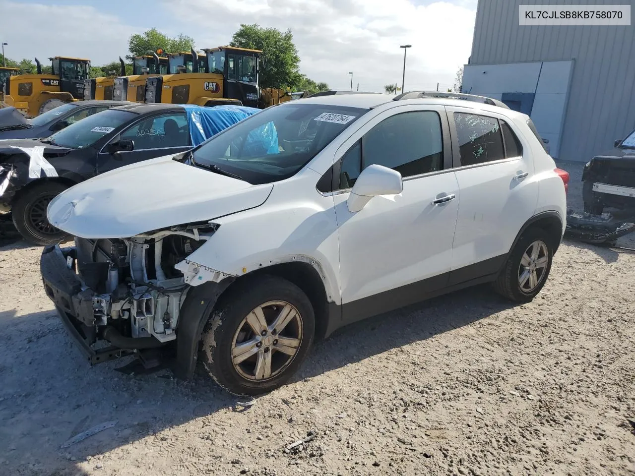 2019 Chevrolet Trax 1Lt VIN: KL7CJLSB8KB758070 Lot: 47620764