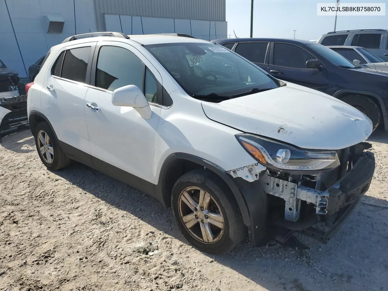 2019 Chevrolet Trax 1Lt VIN: KL7CJLSB8KB758070 Lot: 47620764