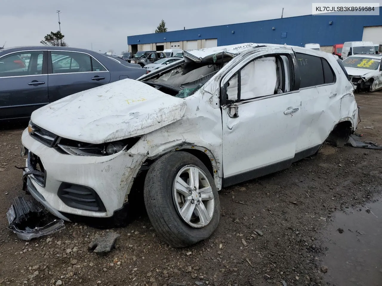 2019 Chevrolet Trax 1Lt VIN: KL7CJLSB3KB959584 Lot: 48764793