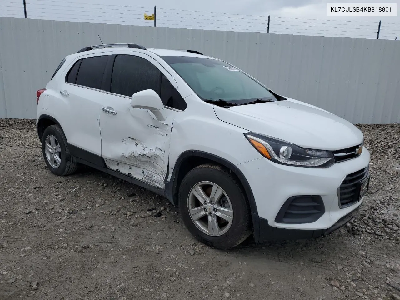 2019 Chevrolet Trax 1Lt VIN: KL7CJLSB4KB818801 Lot: 52355364