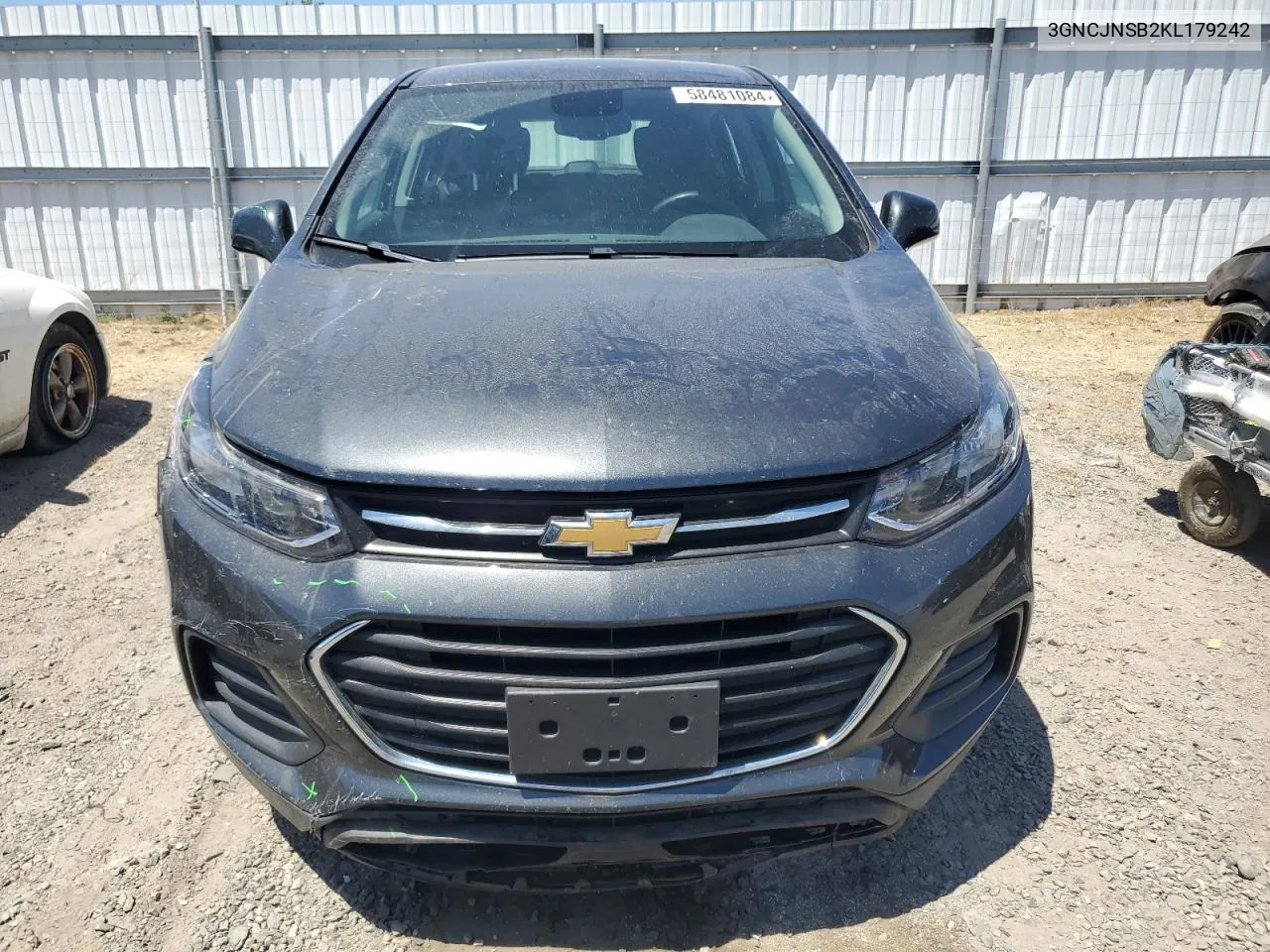 2019 Chevrolet Trax Ls VIN: 3GNCJNSB2KL179242 Lot: 58481084