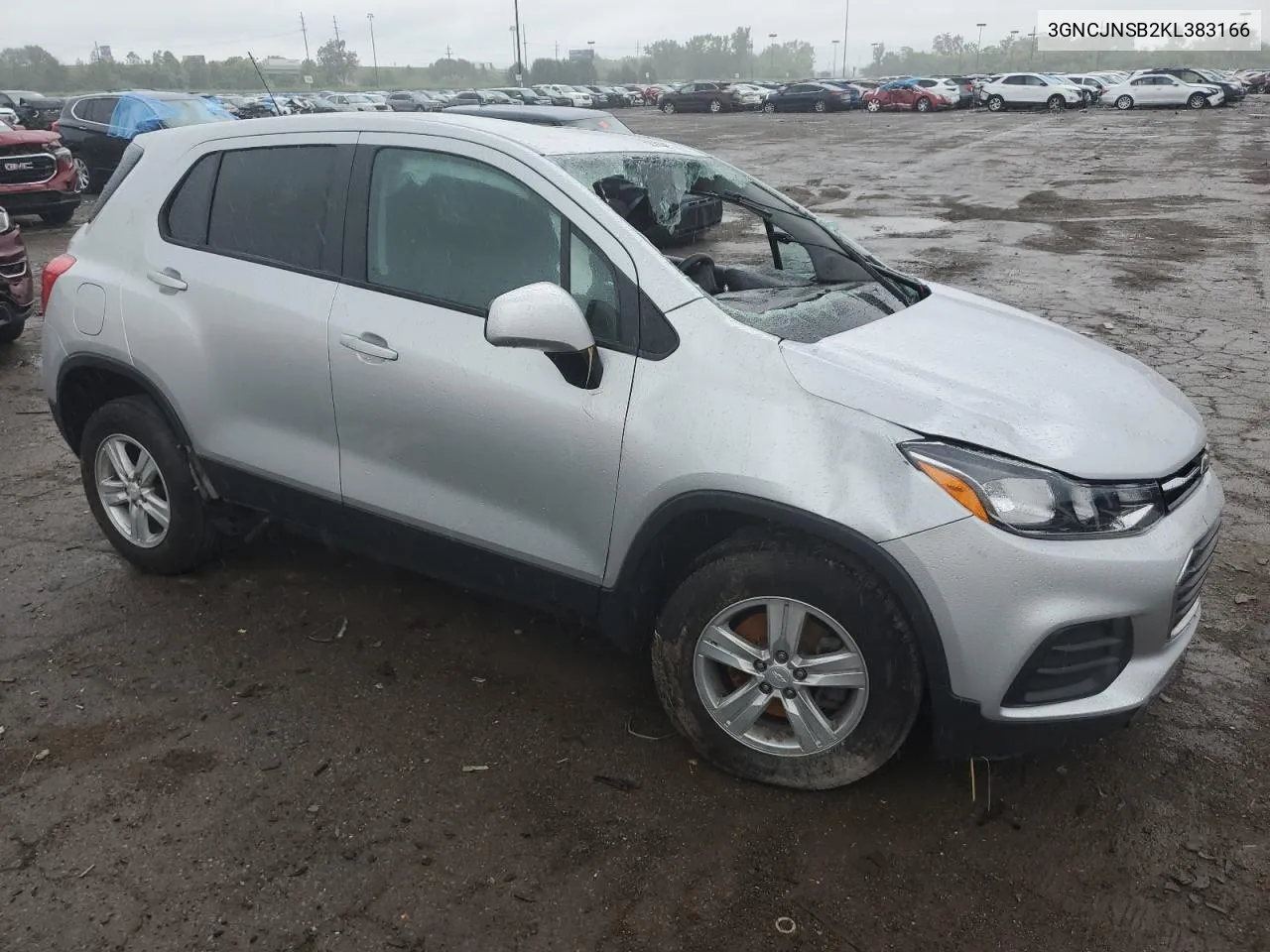 2019 Chevrolet Trax Ls VIN: 3GNCJNSB2KL383166 Lot: 62380404