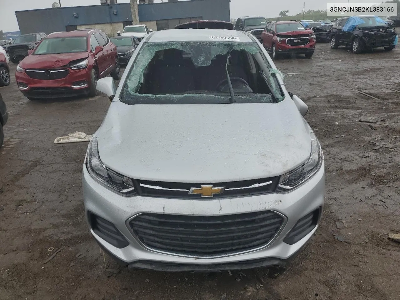 2019 Chevrolet Trax Ls VIN: 3GNCJNSB2KL383166 Lot: 62380404