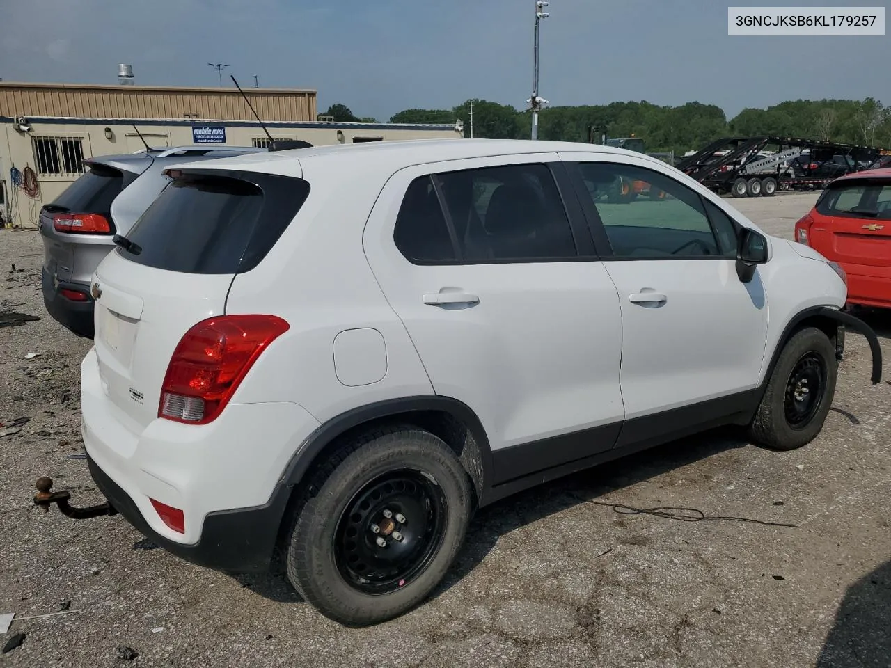 2019 Chevrolet Trax Ls VIN: 3GNCJKSB6KL179257 Lot: 62484804