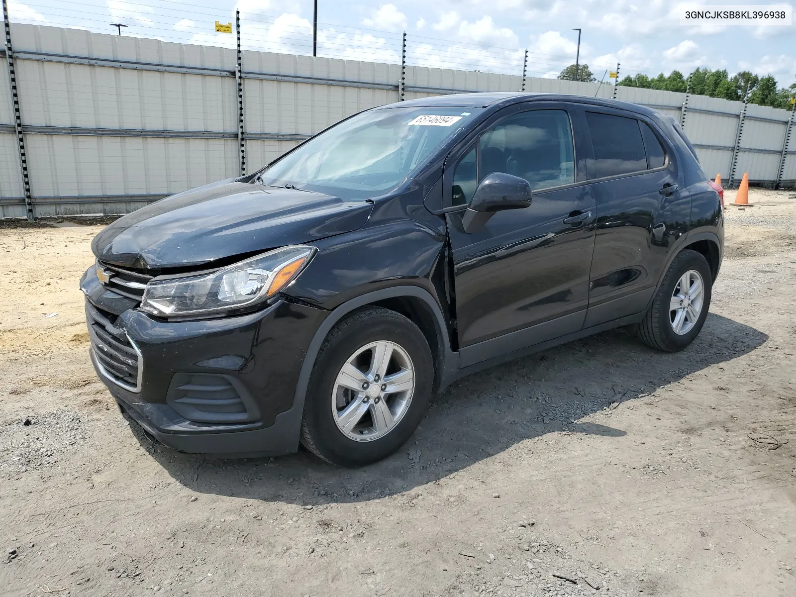 2019 Chevrolet Trax Ls VIN: 3GNCJKSB8KL396938 Lot: 65146094