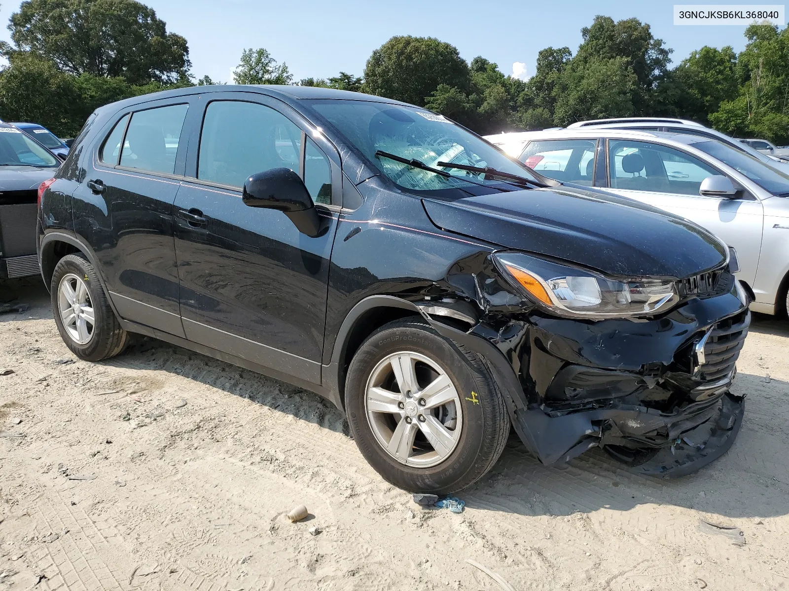 2019 Chevrolet Trax Ls VIN: 3GNCJKSB6KL368040 Lot: 65253814