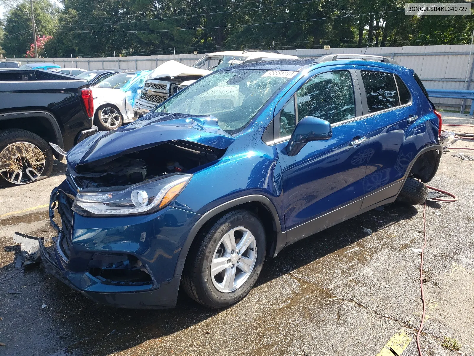 2019 Chevrolet Trax 1Lt VIN: 3GNCJLSB4KL340727 Lot: 65661214