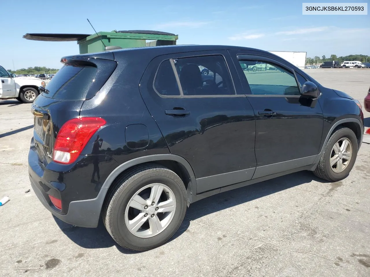 2019 Chevrolet Trax Ls VIN: 3GNCJKSB6KL270593 Lot: 67785304