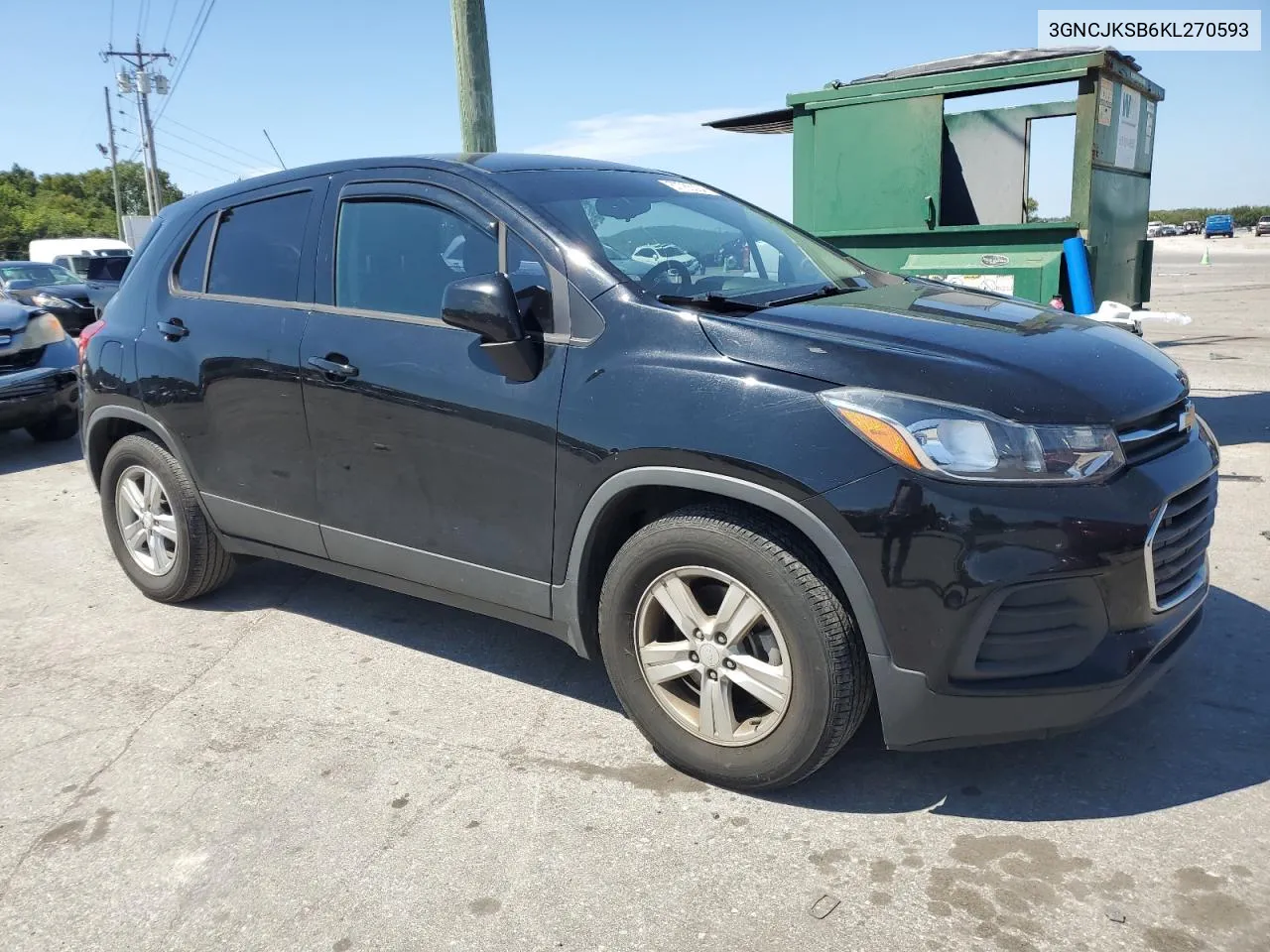 3GNCJKSB6KL270593 2019 Chevrolet Trax Ls