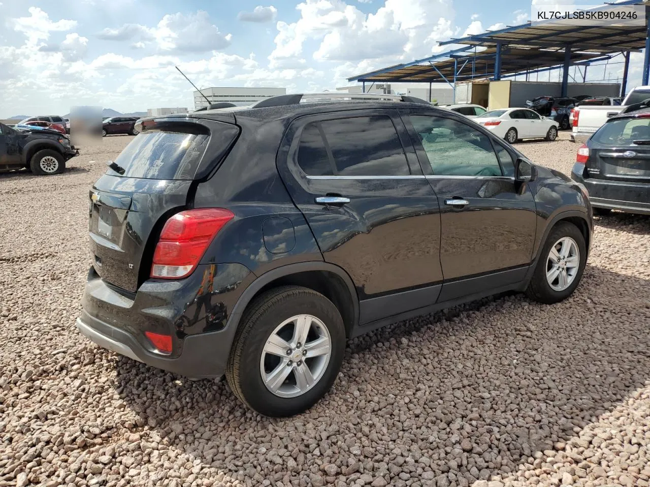 2019 Chevrolet Trax 1Lt VIN: KL7CJLSB5KB904246 Lot: 68392254