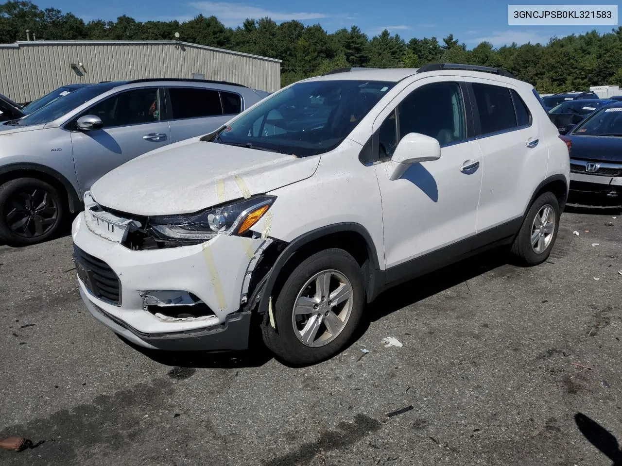 2019 Chevrolet Trax 1Lt VIN: 3GNCJPSB0KL321583 Lot: 68993504