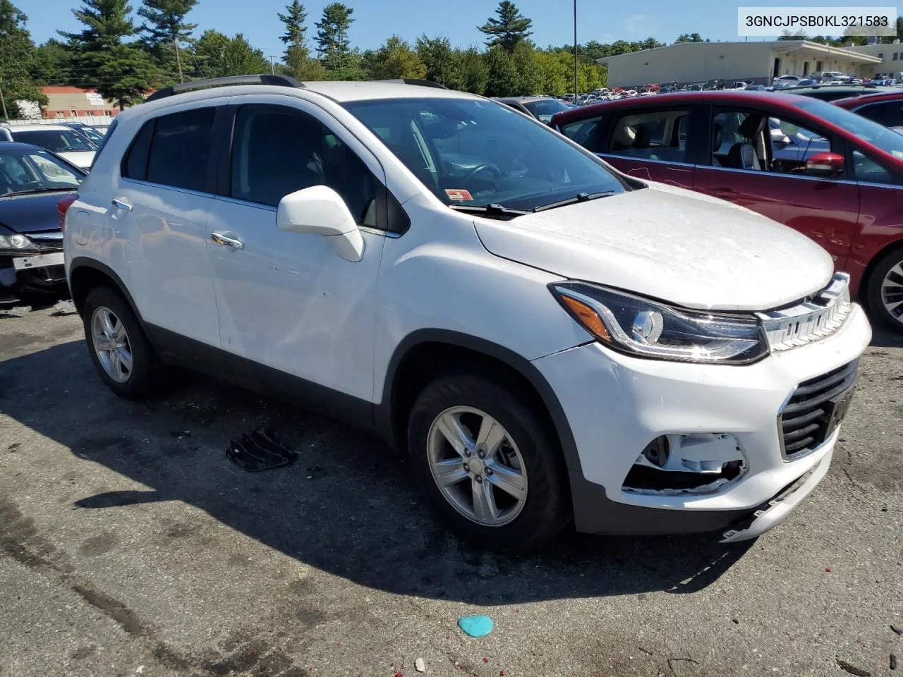 3GNCJPSB0KL321583 2019 Chevrolet Trax 1Lt