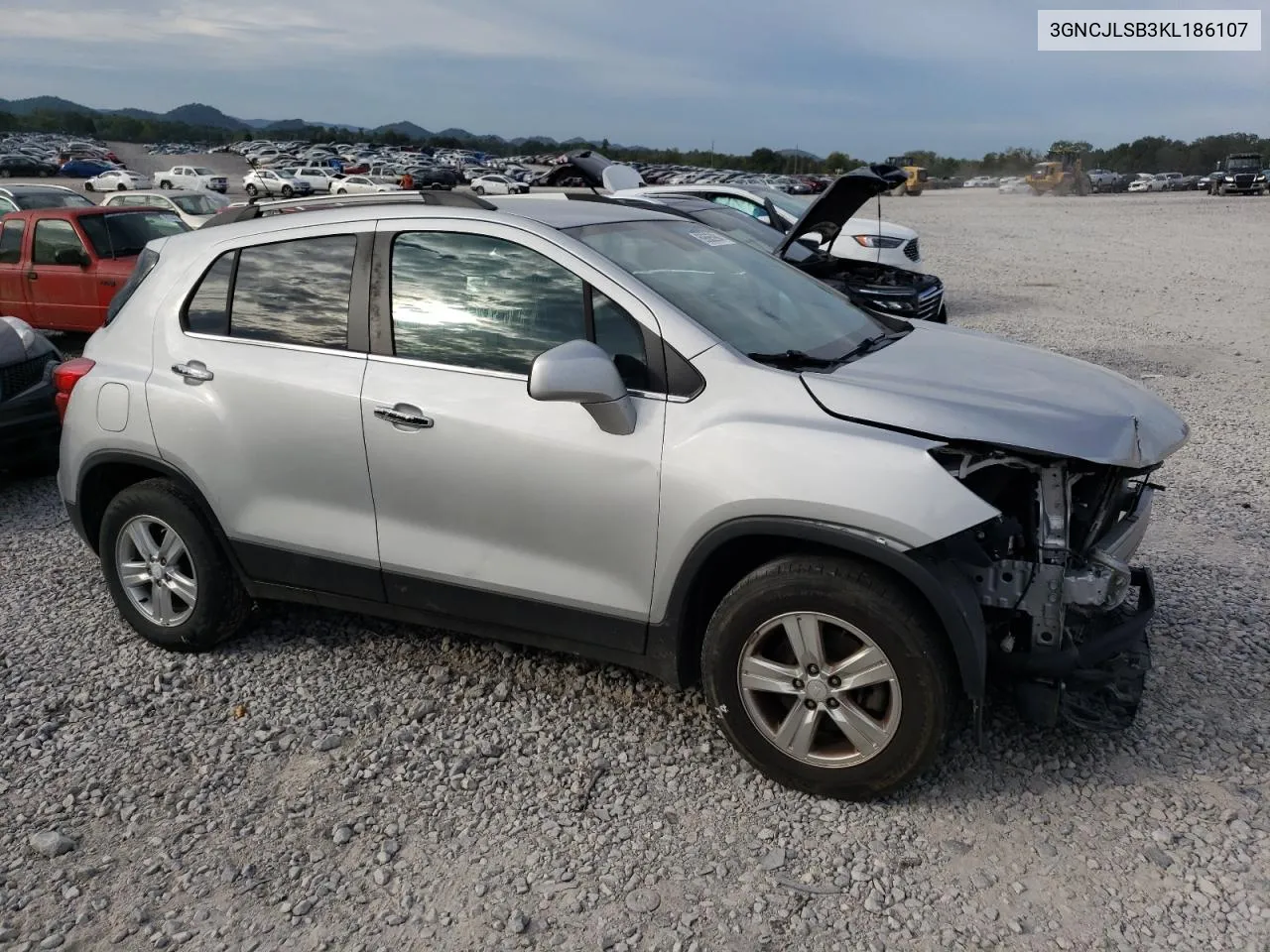 2019 Chevrolet Trax 1Lt VIN: 3GNCJLSB3KL186107 Lot: 69665994