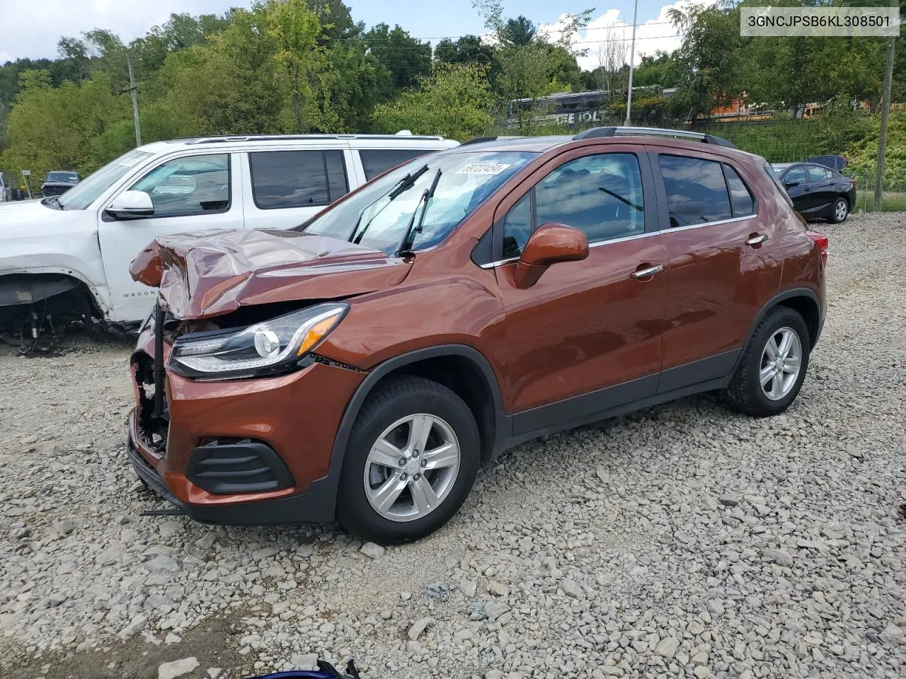 3GNCJPSB6KL308501 2019 Chevrolet Trax 1Lt