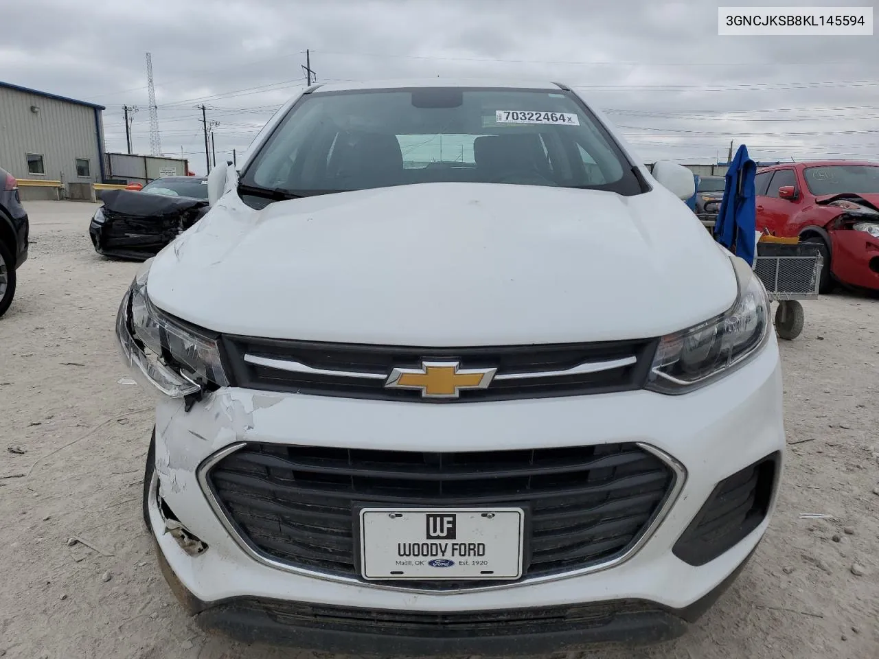 2019 Chevrolet Trax Ls VIN: 3GNCJKSB8KL145594 Lot: 70322464