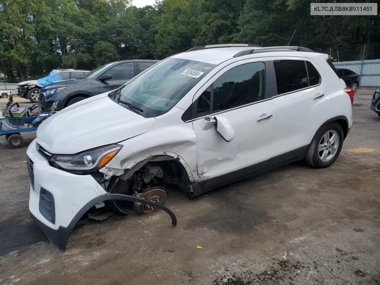 2019 Chevrolet Trax 1Lt VIN: KL7CJLSB8KB911451 Lot: 70384584