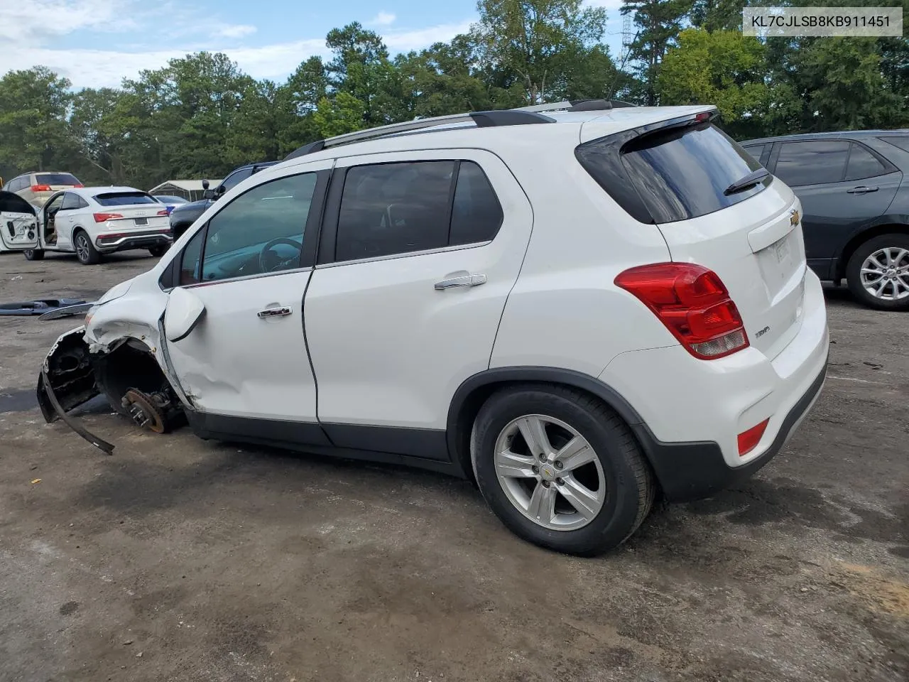 2019 Chevrolet Trax 1Lt VIN: KL7CJLSB8KB911451 Lot: 70384584