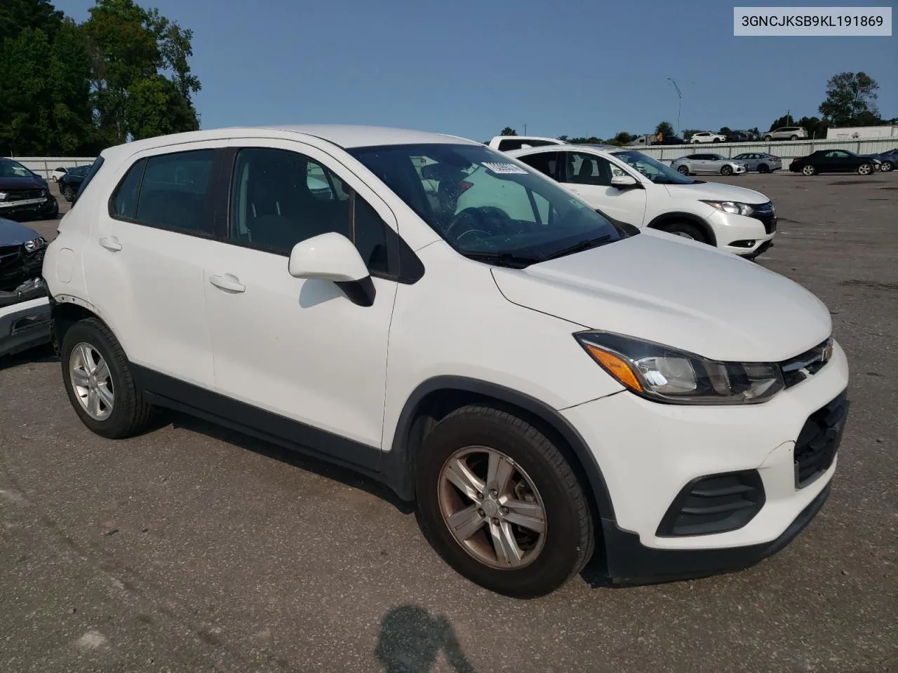 2019 Chevrolet Trax Ls VIN: 3GNCJKSB9KL191869 Lot: 70399374