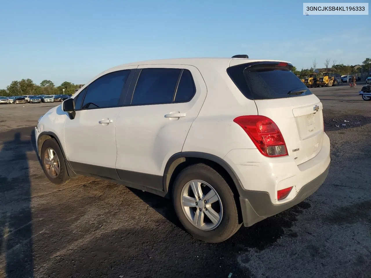 2019 Chevrolet Trax Ls VIN: 3GNCJKSB4KL196333 Lot: 70668704