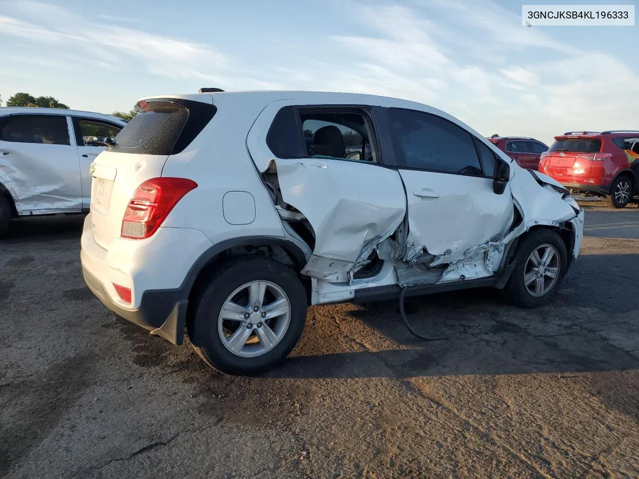 2019 Chevrolet Trax Ls VIN: 3GNCJKSB4KL196333 Lot: 70668704